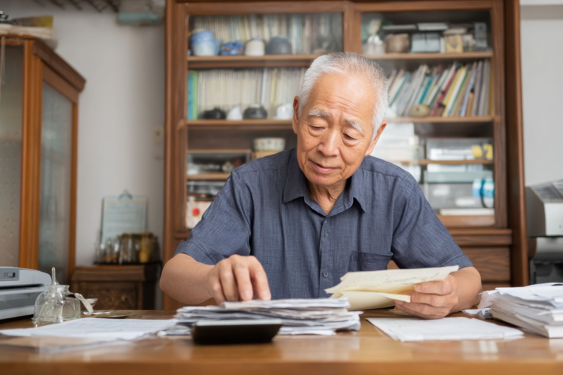 Senior qui se renseigne sur les conditions pour toucher la pension de réversion