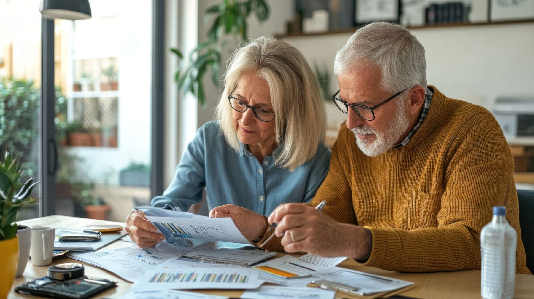 Seniors qui font les démarches pour leur emménagement en EHPAD