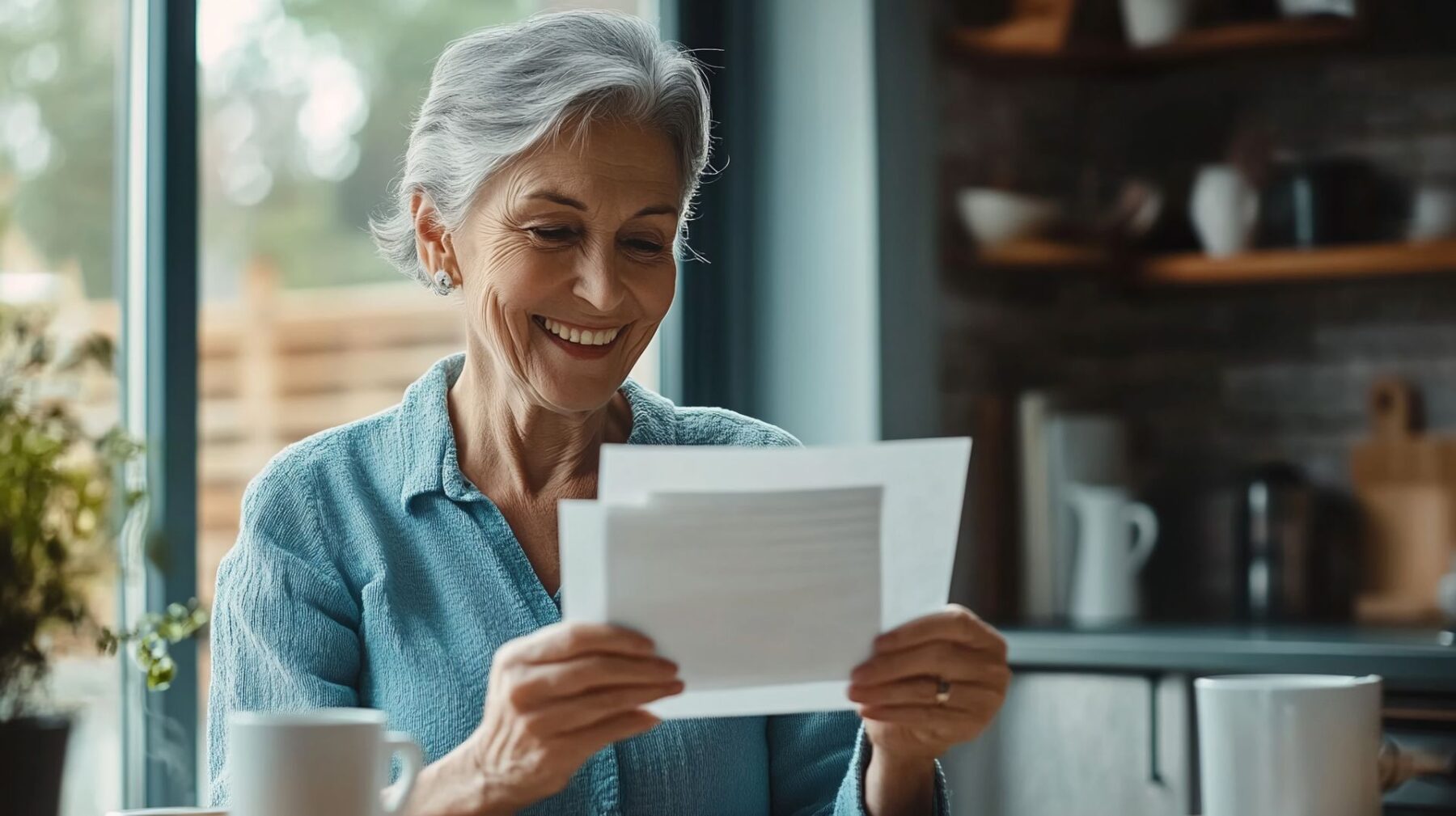 Senior qui bénéficie des aides financières