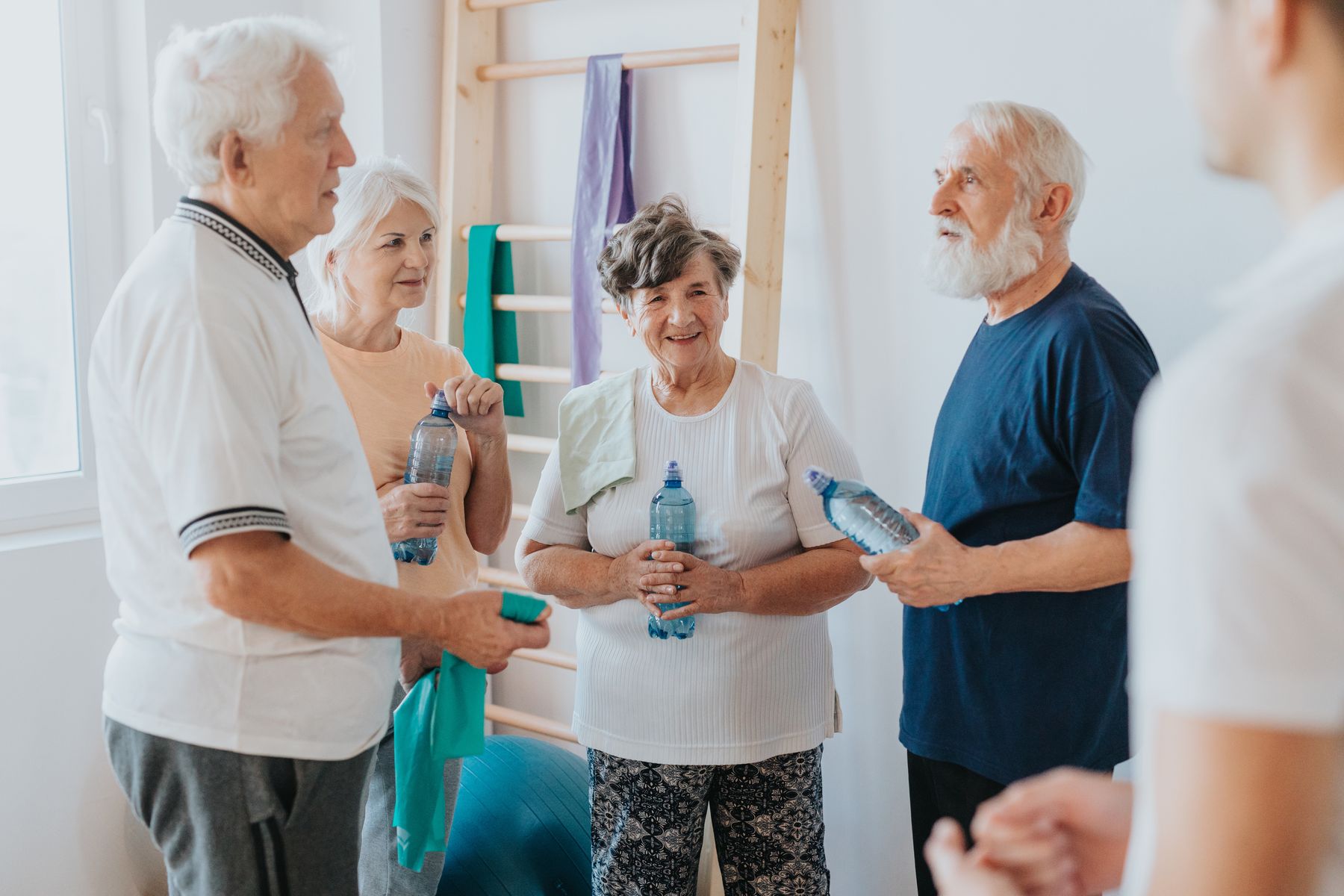 seniors atteints de perte de mémoire pratiquant une activité sportive régulière