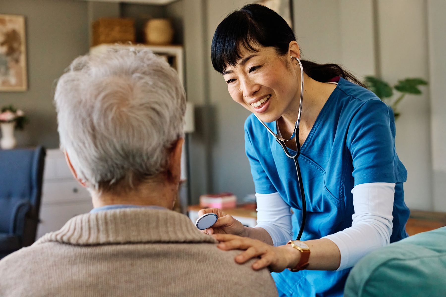 évaluation de l'état de santé d'un senior avant l'entrée en accueil de jour