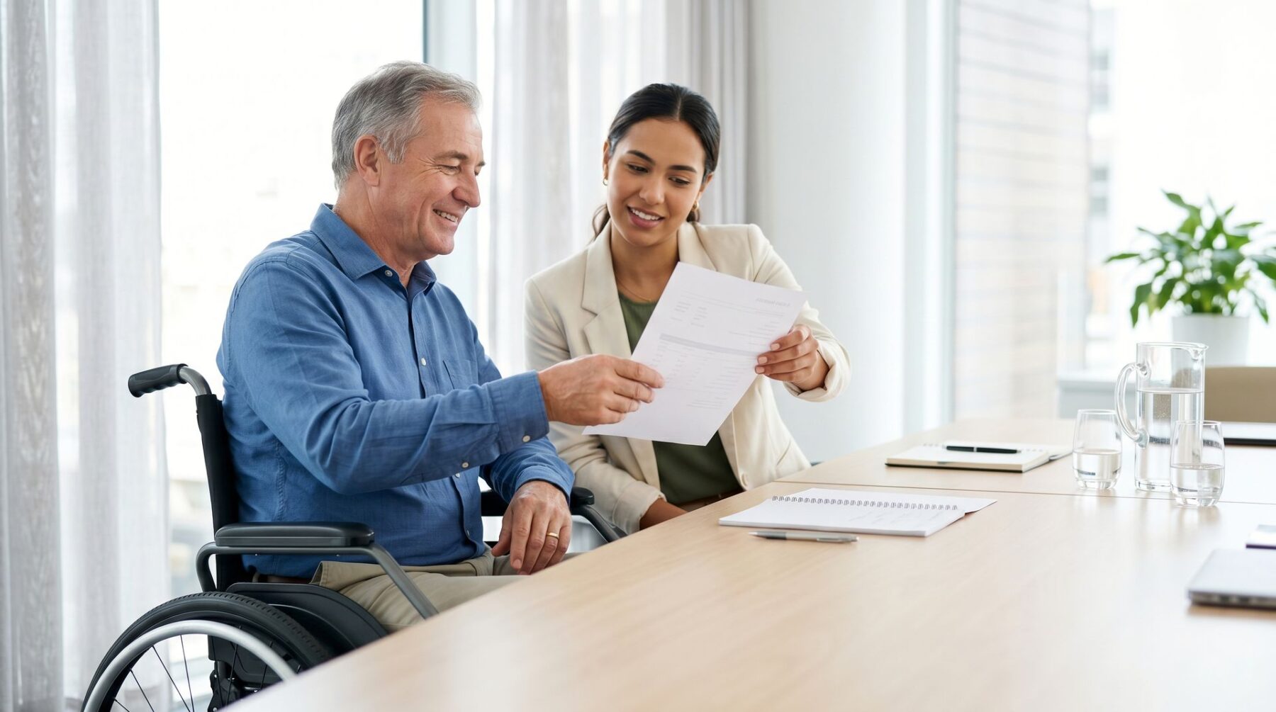 Senior qui se renseigne sur la PCH