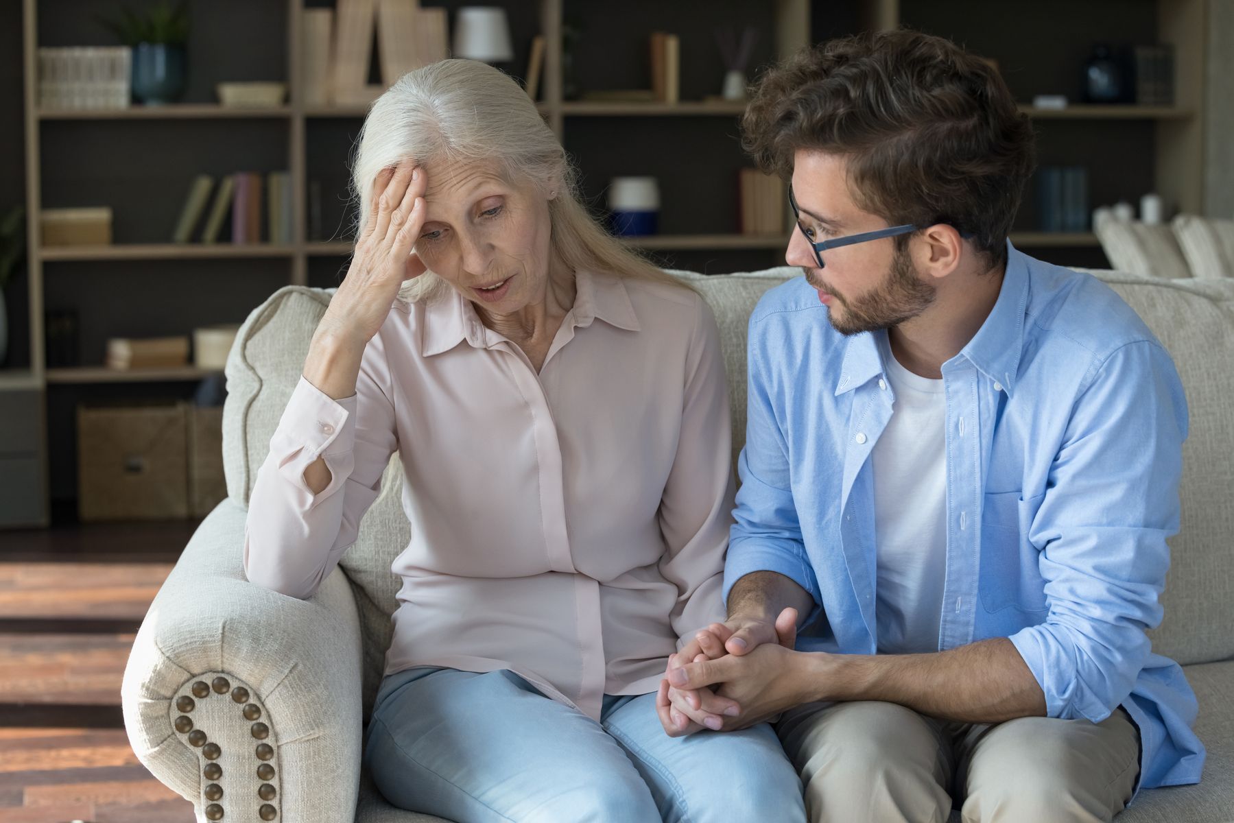 Senior en perte d'autonomie qui s'accélère